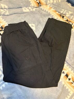 Nike Black Women's Track Joggers with Embroidered Logo